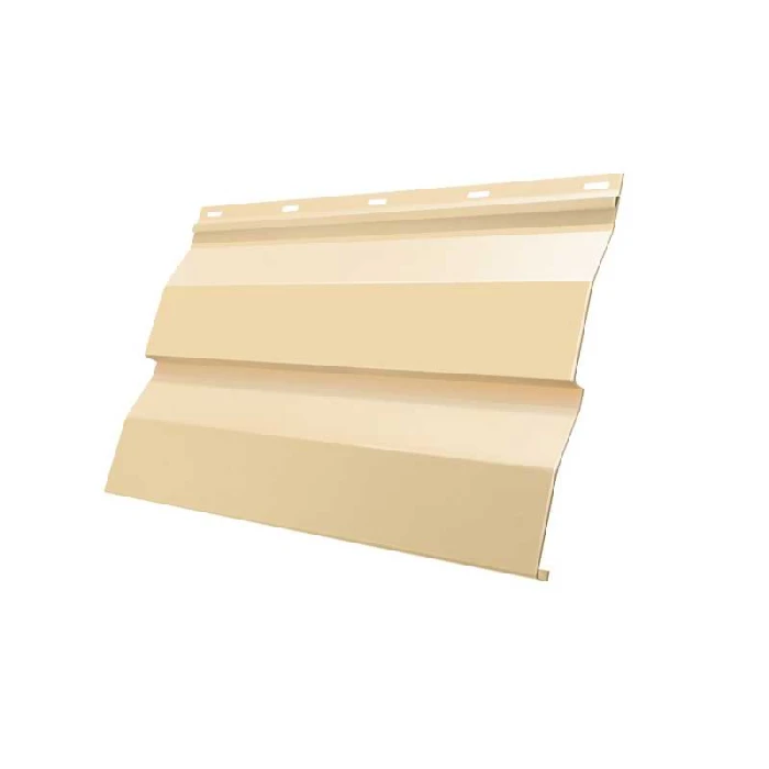 Металлический сайдинг Grand Line Корабельная Доска 0.45 мм Drap с пленкой RAL 1014 слоновая кость