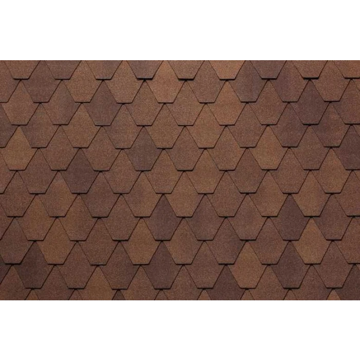 Гибкая черепица Тегола Business Лемех Коричневый с отливом