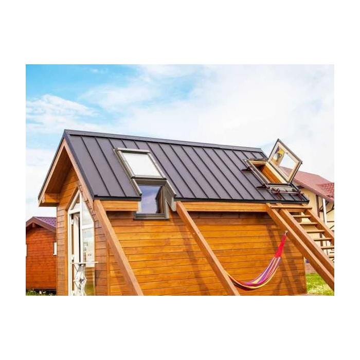 Фальцевая кровля Кликфальц mini Grand Line 0,45 Drap RAL 9005 Черный