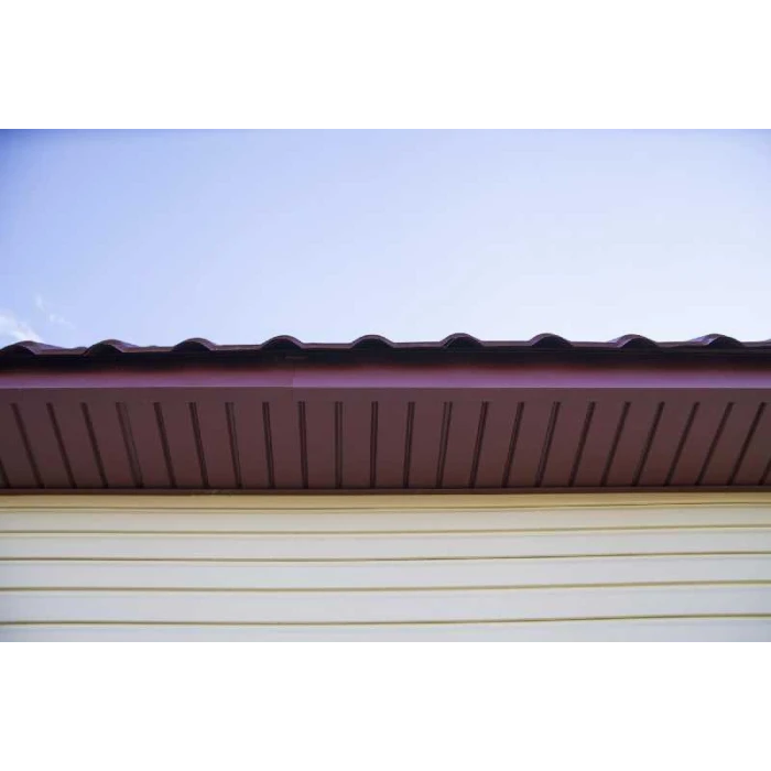 Софит металлический без перфорации 0,45 Drap с пленкой RAL 7016 антрацитово-серый