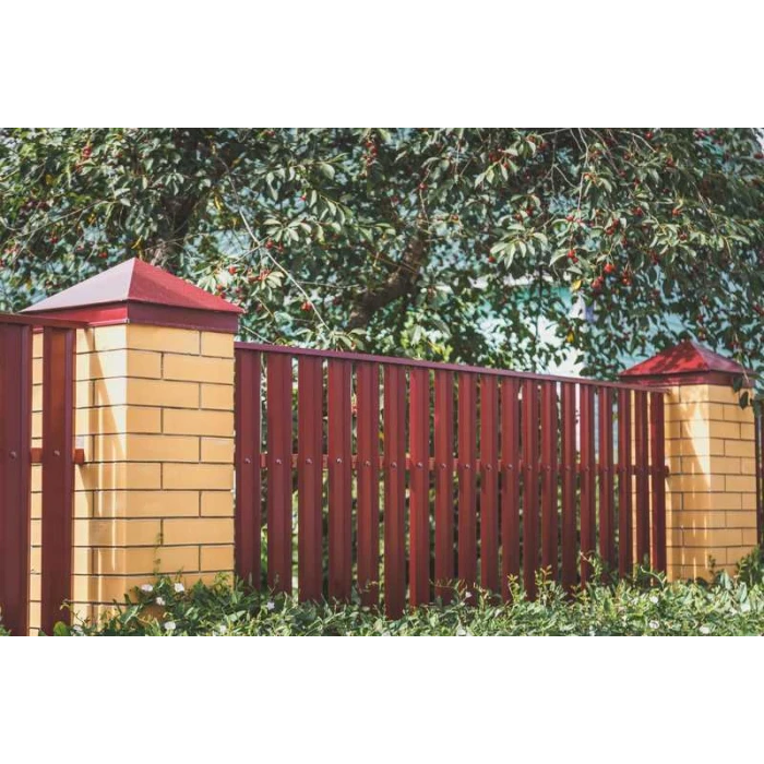 Штакетник М-образный А Grand Line 0,45 Полиэстер RAL 9006 Бело-Алюминиевый